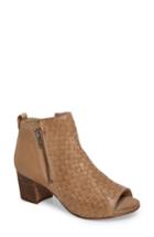 Women's Naughty Monkey Cacey Open Toe Bootie M - Beige