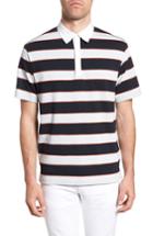 Men's Theory Rugby Barrel Stripe Polo - Blue