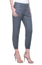 Women's Liverpool Jeans Company Ava Linen Blend Jogger Pants - Green