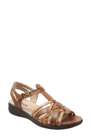 Women's Softwalk Waft Sandal .5 M - Brown