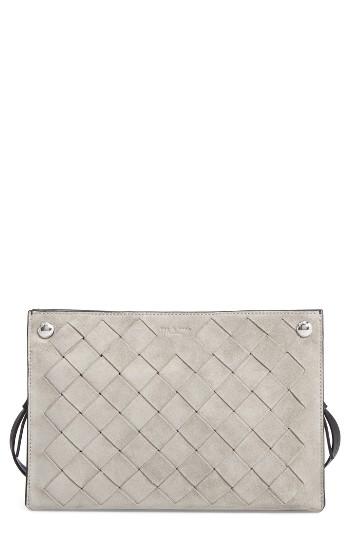 Rag & Bone Compass Suede Crossbody Bag - Metallic