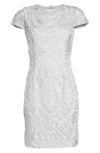 Petite Women's Js Collections Soutache Dress P - Metallic