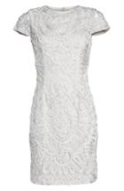 Petite Women's Js Collections Soutache Dress P - Metallic