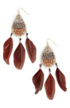Women's Nakamol Design Teardrop Feather Earrings