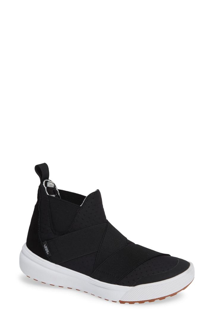 Women's Vans Ultrarange Gore Hi Slip-on Sneaker .5 M - Black