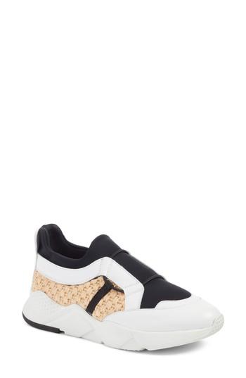 Women's Robert Clergerie Salvy Woven Sneaker .5us / 36eu - White