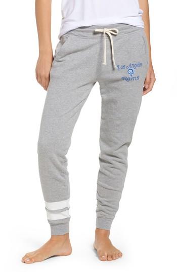 Women's Junk Food Nfl Los Angeles Rams Sunday Sweatpants, Size - Grey