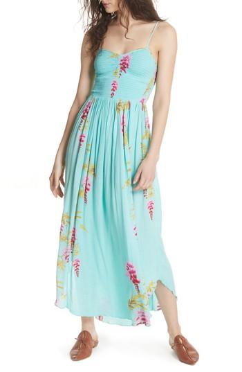 Women's Free People Beau Print Slipdress - Blue