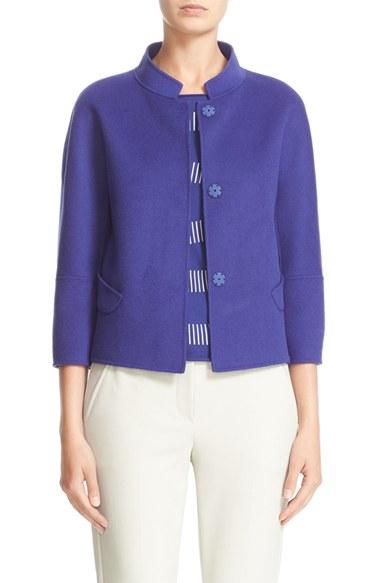 Women's Armani Collezioni Double Face Wool & Cashmere Jacket
