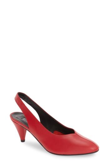 Women's Topshop 'jazz' Slingback Pump .5us / 36eu - Red
