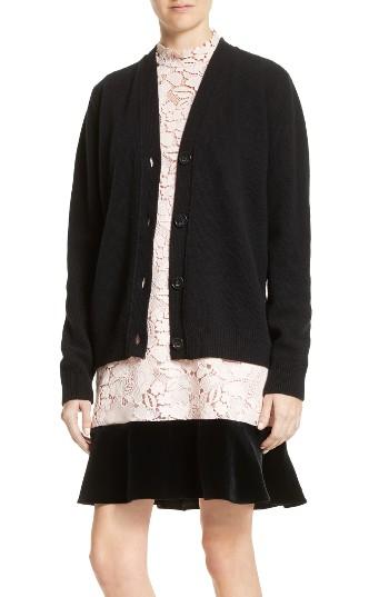 Women's N?21 Lace Back Wool Blend Cardigan