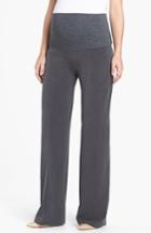 Women's Olian Boot Leg Maternity Pants - Grey