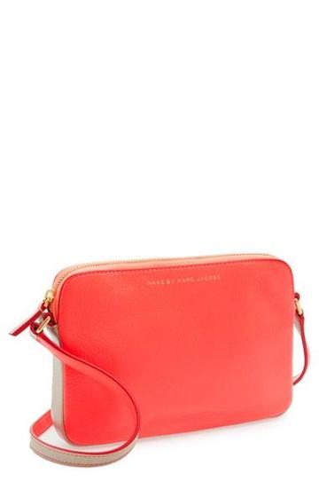 Marc By Marc Jacobs 'sophisticato - Dani' Leather Crossbody Bag Infra Red Multi