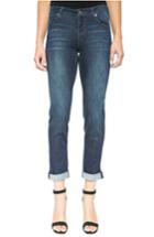 Petite Women's Liverpool Jeans Company Peyton Slim Stretch Crop Boyfriend Jeans P - Blue