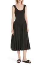 Women's La Vie Rebecca Taylor Sleeveless Cotton Voile Jersey Dress - Black