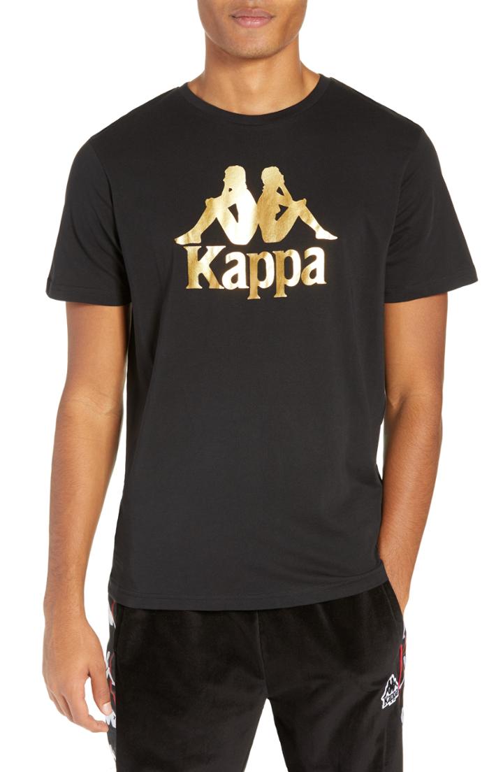 Men's Kappa Estessi Graphic T-shirt, Size - Black