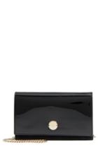 Jimmy Choo Florence Patent Leather & Suede Clutch - Black