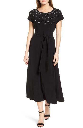 Women's Chaus Embellished Tie Waist Dress