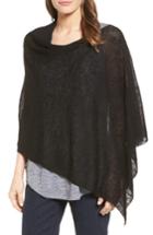 Women's Eileen Fisher Hemp Blend Poncho, Size - Black