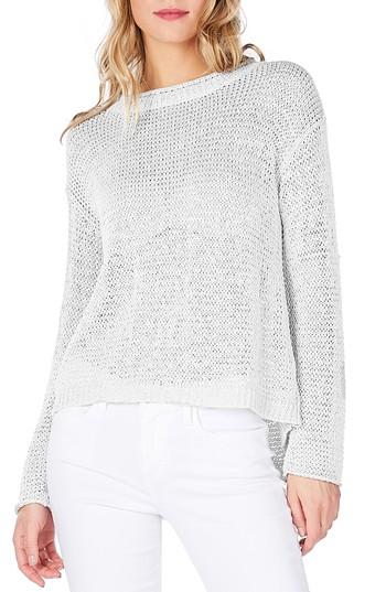 Women's Michael Stars Keyhole Back Sweater - White