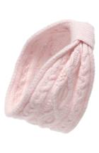 L. Erickson Convertible Cable Knit Cashmere Head Wrap, Size - Pink