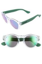 Women's Havaianas Trancoso 49mm Mirrored Round Sunglasses - Crystal Green