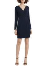 Women's French Connection Slinky Faux Wrap Dress - Blue