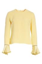 Women's Roksanda Saba Silk Top Us / 10 Uk - Yellow
