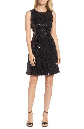 Women's Taylor Dresses Sequin A-line Dress - Black