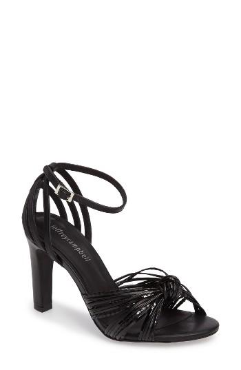 Women's Jeffrey Campbell Rashida Knotted Strappy Sandal M - Black