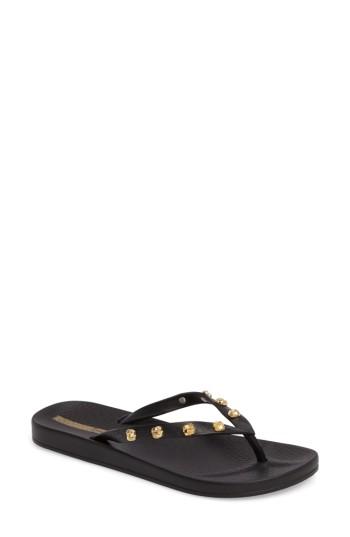 Women's Ipanema Premium Love Flip Flop M - Black