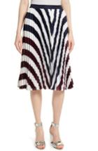 Women's Ted Baker London Alliee Rowing Stripe Pleat Skirt - Blue