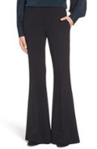 Women's Lewit Flared Crepe Pants - Black