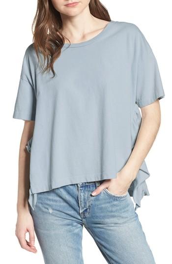 Women's Current/elliott The Side Slit Ruffle Tee