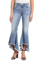 Women's Mavi Jeans Larissa High/low Flare Hem Jeans - Blue