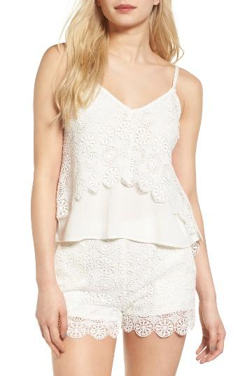 Women's Ella Moss Medallion Crochet Camisole - Ivory