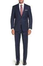 Men's Hart Schaffner Marx Classic Fit Check Stretch Wool Suit