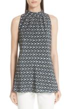 Women's Lafayette 148 New York Tessie Silk Blouse - White