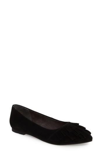 Women's Seychelles Downstage Pointy Toe Flat M - Black