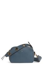 Fendi Logo Leather Camera Bag - Blue
