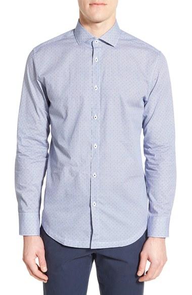Men's Good Man Brand 'bond' Trim Fit Dot Sport Shirt