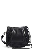 Rebecca Minkoff Mini Vanity Leather Saddle Bag - Black