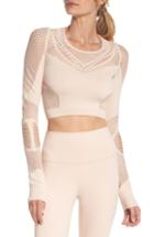 Women's Alo Siren Long Sleeve Crop Top - Pink