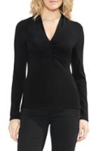 Women's Vince Camuto Ruched Detail Top - Black