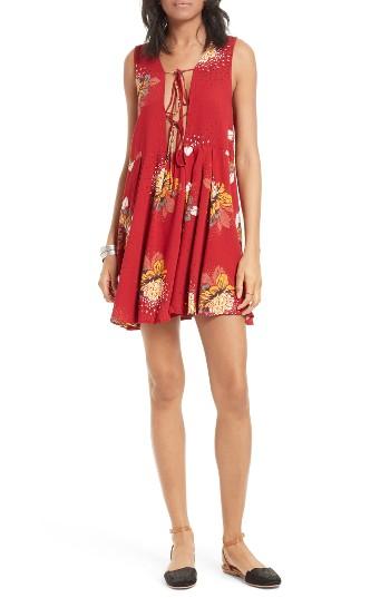 Women's Free People Lovely Day Tunic - Red