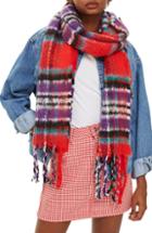 Women's Topshop Heavy Check Scarf