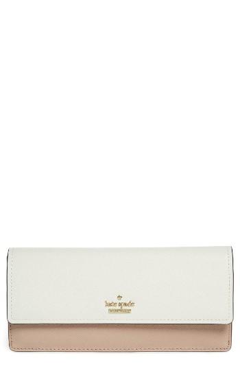 Women's Kate Spade New York Cameron Street Alli Leather Wallet - Ivory