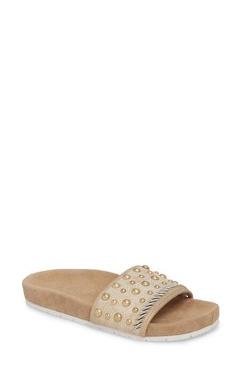 Women's Jslides Nora Studded Slide Sandal M - Metallic