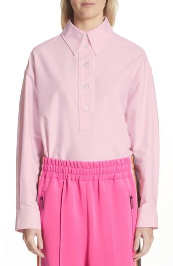 Women's Marc Jacobs Oversize Half Placket Shirt - Pink