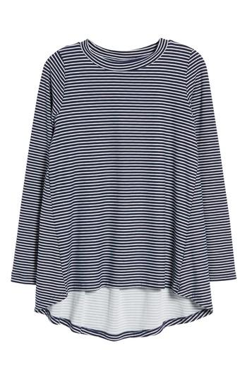 Women's Bobeau Butter High/low Top, Size - Blue